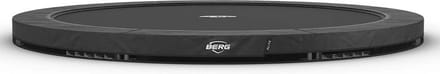 BERG SPORTS Elite InGround 430 Trampoline - AirFlow Pro Springdoek - TwinSpring - Grijs
