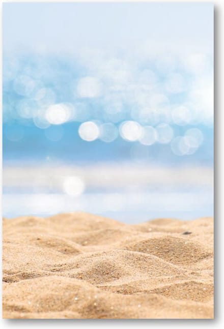 Zeegezicht - Abstract Beach / Strand - 60x90 Forex Staand - Landschap - Natuur
