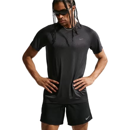 Nike Stride Plus T-Shirt - Zwart- Heren, Zwart S
