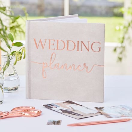 Ginger Ray - Ginger Ray - Botanical Wedding - Wedding Planner Suede Luxe Rose Gold