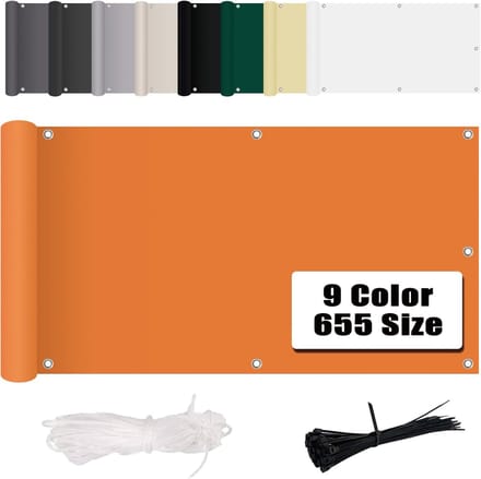 Balkonbescherming - Privacy scherm - Meer privacy - Scheurvast polyester - 85x500cm - Oranje