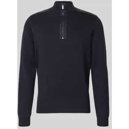 Regular fit schipperstrui met elastische boorden