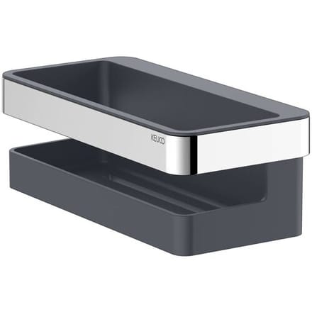 Keuco Collection Moll - Planchet, lengte 24 cm, antraciet/chroom 12758010001