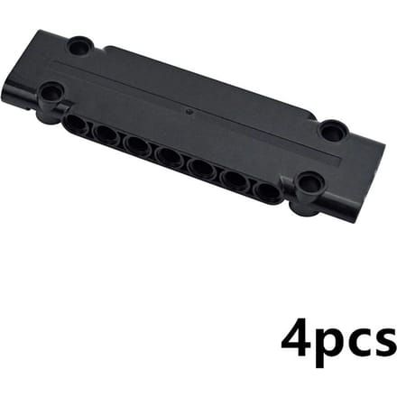 Brique Technique Vrac Jouet Modulaire Pour MOC High-Tech 4 Pièces Panneau Plaque 5 x 11 x 1 Trous Blocs de Construction 64782 15458 black