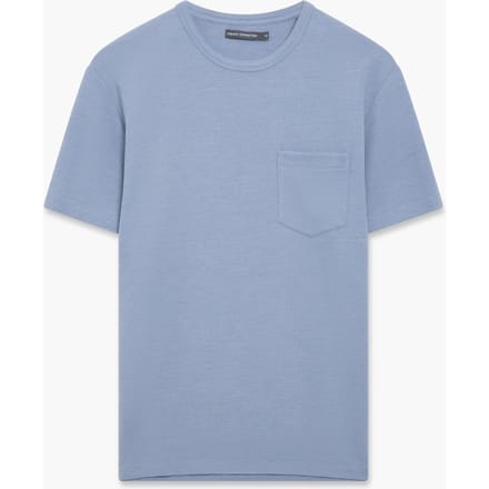 French Connection Ottoman Pocket Lgt Blue Mel Taglia: M | Magliette basic Outlet | Uomo | Blu