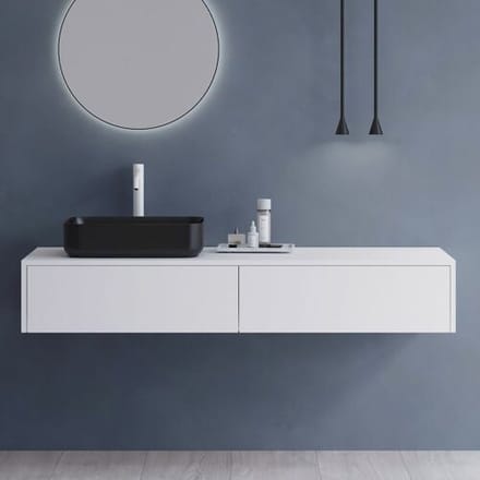 Megabad Profi Collection Art washbasin console 150 cm with 2 drawers 21MF1001150I