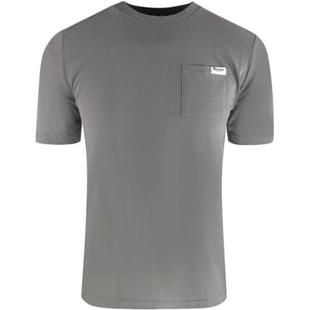 Aquascutum Heren Logo Borstzak T-Shirt (Grijs)