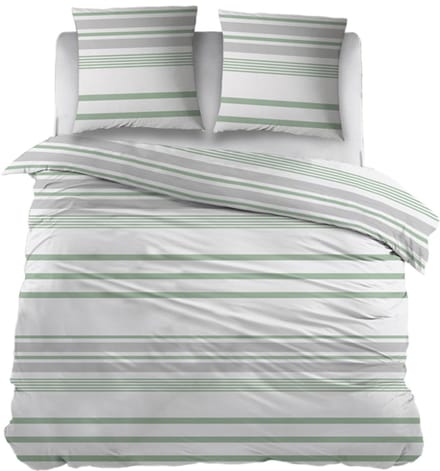 Snoozing Indra Dekbedovertrek - Extra breed - 260x200/220 cm - Green