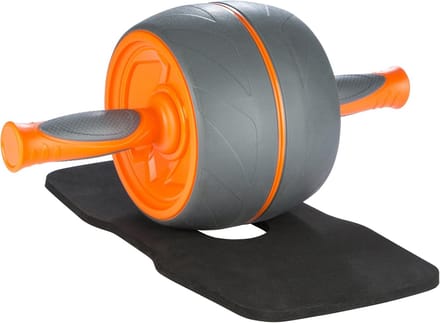 Buikspier Trainer - Ab Roller - Spieropbouw - Ruimtebesparend Ontwerp - 1370 Grams - Oranje