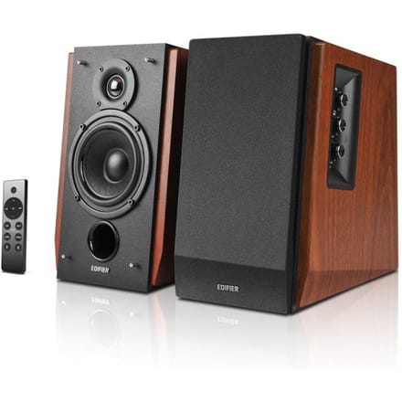 Edifier R1700BTS - 4" Bluetooth Bookshelf Speakers - 66W - Brown