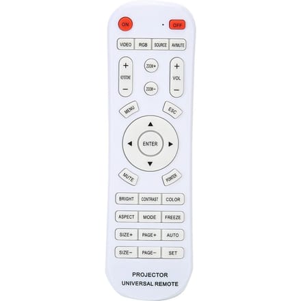 Télécommande Blanche de Remplacement pour Projecteur blanc