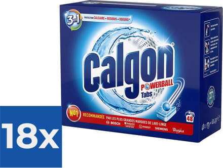 Calgon A-Kalk Tabs - Voordeelverpakking 18 stuks