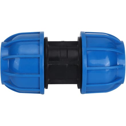 Waterpijp Koppelingen PE Plastic Rechte Pijp Koppeling Adapter 63mm naar 63mm