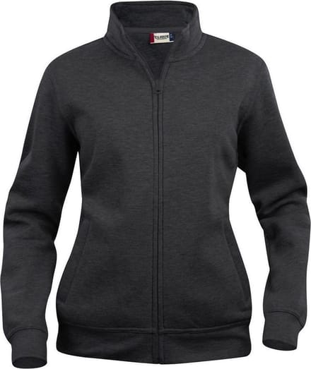 Clique Basic Cardigan Women 021039 - Antraciet Melange - S