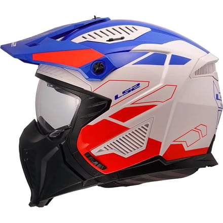 LS2 OF606 Drifter helm Trek wit blauw rood