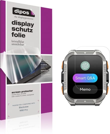 dipos – 6x Beschermfolie geschikt voor Blackview W80 Pro | Krasbestendige & heldere Screenprotector Ultra-Thin