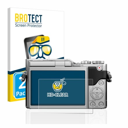 BROTECT - Screenprotector voor Panasonic Lumix DC-GX880 - Folie Beschermfolie transparant 2 Stuks