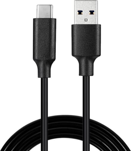 NÖRDIC USBC-N1002 USB-C naar USB-A kabel - 480 MBps - 1m -  Zwart