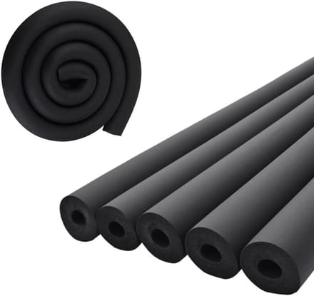Buisisolatieslang - Schuimbuis Covers - Thermische Isolatie - Vlamvertragend Rubber - 6FT Lengte 9mm - Zwart