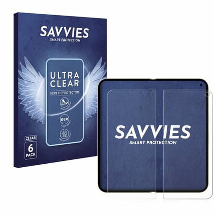 Savvies - Screenprotector voor Google Pixel 10 Pro Fold (Inner display) - Folie Beschermfolie transparant 6 Stuks