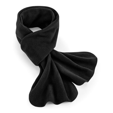 Beechfield - Fleece sjaal - Sjaals - Gerecycled polyester - 170 x 25 cm - Zwart