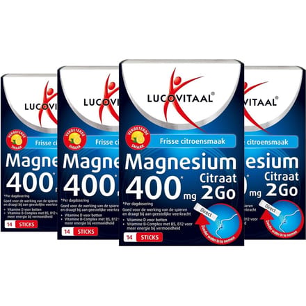 Lucovitaal Magnesium 400mg 2Go 14 sachets