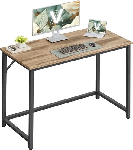 MAZAZU - Bureau - Computertafel - Bruin en Zwart - 100x50x76