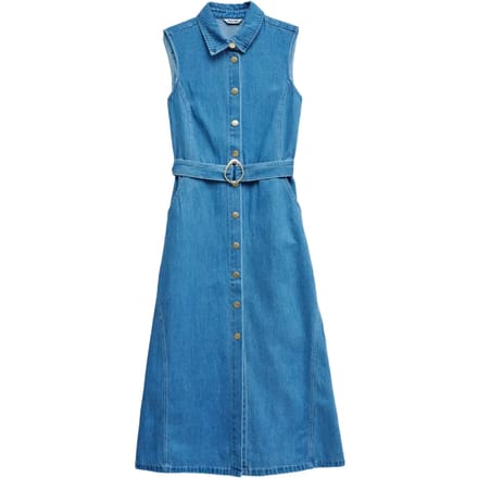 Mouwloze lichtgewicht denim jurk dames Salsa Jeans
