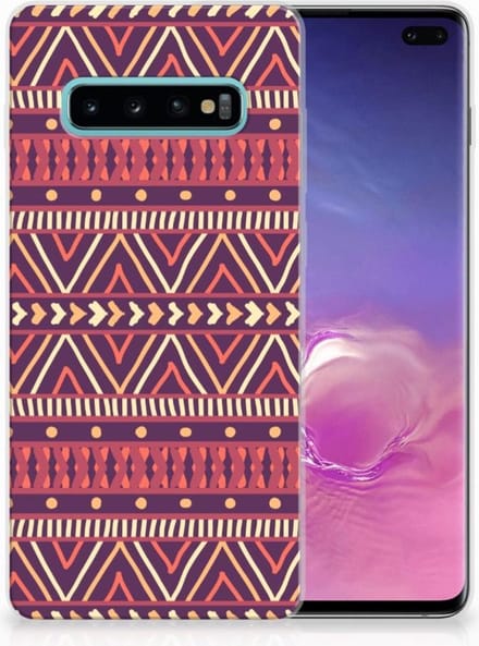Samsung Galaxy S10 Plus TPU bumper Aztec Paars