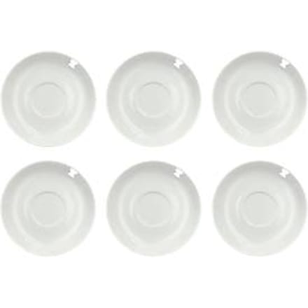 Koffieschoteltje Solea, Ø 150 mm, effen, wit, Porselein, 6 st.