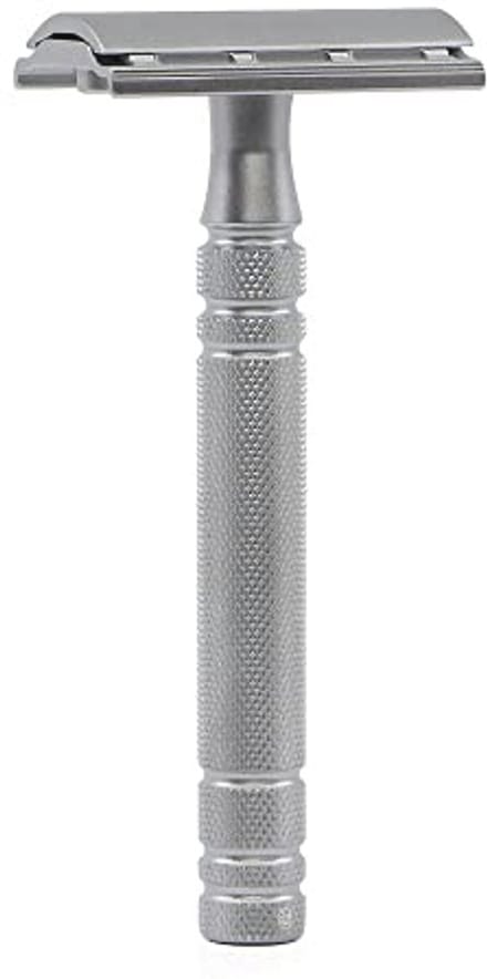 Dubbelzijdige RVS Safety Razor - Gladde Scheerbeurt met 5 Vervangbladen