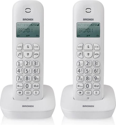 Brondi Gala Twin DECT-telefoon Wit Nummerherkenning