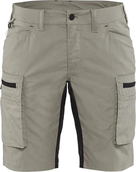 Blaklader Dames Service Short met stretch 7149-1845 - Stone/Zwart - C30