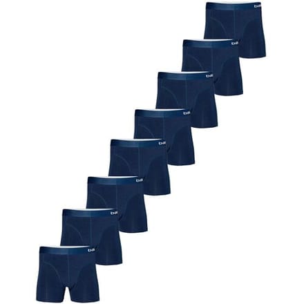 Apollo Bamboe boxershorts Navy - 8 Bamboo boxershorts heren Donkerblauw - Maat M
