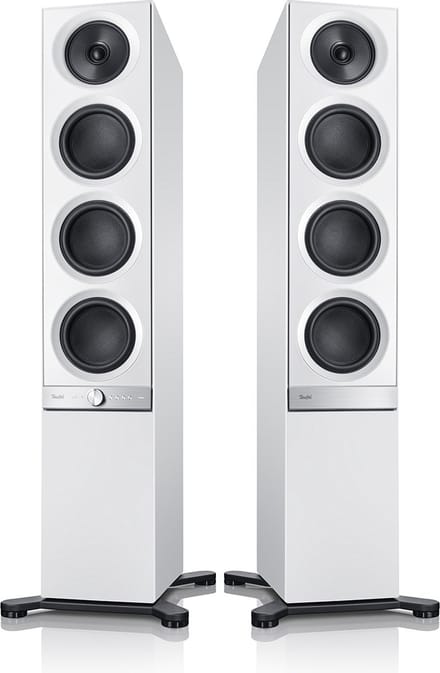 Teufel STEREO L - Vloerstaande speakers met geïntegreerde versterker - Wifi/bluetooth - wit