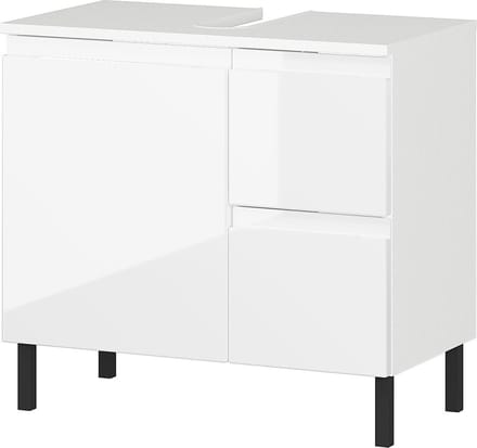Wastafelkast Abrantes Wit - MDF - Breedte 60 cm - Hoogte 56 cm - Diepte 34 cm