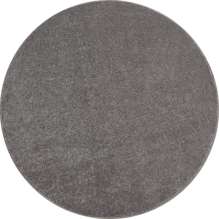 Flycarpets Liam Effen Beige Vloerkleed Rond - Laagpolig - 160x160 cm