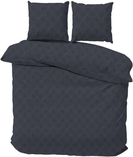 iSleep Dekbedovertrek ian - Eenpersoons - 140x200/220 cm - Blauw
