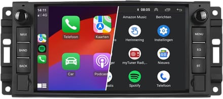 Carplay autoradio geschikt voor Dodge Ram Journey Durango Caliber | 2007 t/m 2014 | Android 13 | Draadloos Apple Carplay & Android Auto | 2GB + 64GB | 4-Core processor | Denago | 2025 model | 2007 2008 2009 2010 2011 2012 t/m 2014| Bluetooth & Wifi