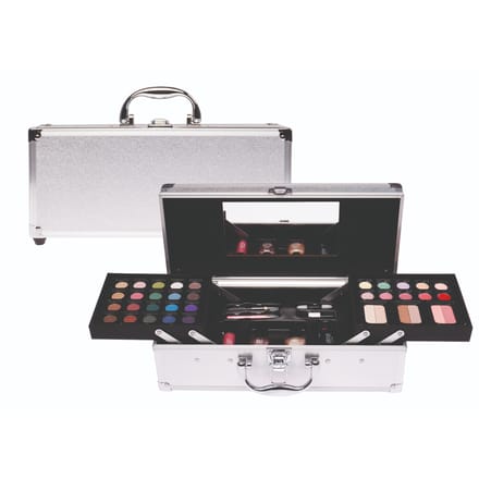 Casuelle Cosmetica Koffer - Rechthoekig - Zilver