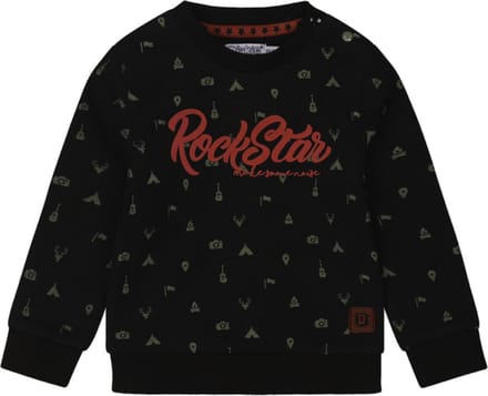 Dirkje - Trui - Rock - Stars - Dark - Grey - Maat 56