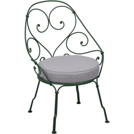 Fermob - 1900 Fauteuil Cabriolet - 02 cedergroen - flanelgrijs