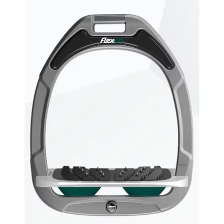 Verstelbare Ultra Grip Aluminium/Wit/Groen stijgbeugels Flex-On Green Composite