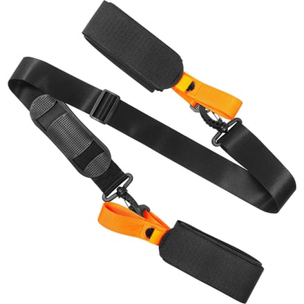 Draagriem voor skistokken Verstelbare schouderriem voor skistokken Vaste riem voor skiboard met antislipkussentje Model C black