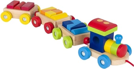 GOKI Trein - Orlando - L51X10X10Cm - 14 Blokken - 2 Jaar