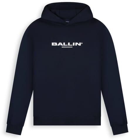 Ballin Amsterdam - Heren Regular fit Sweaters Hoodie LS - Navy - Maat S