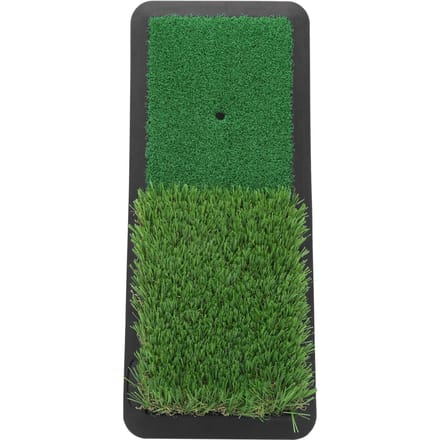 2?in?1 Golf Swing Oefenmat Golf Slagmat PP Kunstgras Rubber Pad black