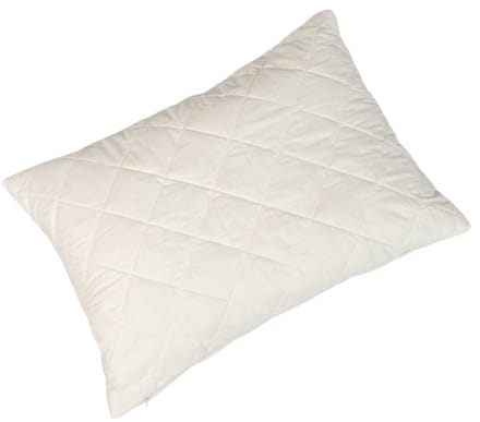 Wollen Kussen 60x70 cm – Crème met Gewatteerde Hoes