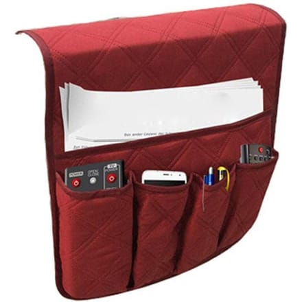 Waterdichte opbergbank, stoel, fauteuil, organizer, afstandsbedieninghouder rood
