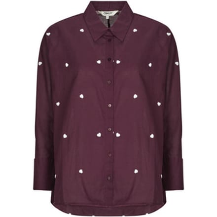 ONLY - ONLNEW LINA GRACE LS EMB SHIRT NOOS WVN - Dames - Blouses
